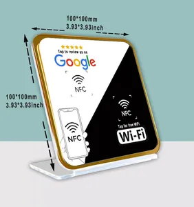 NFC Wi-Fi Share Card & Stand – One-Tap Guest Wi-Fi Access