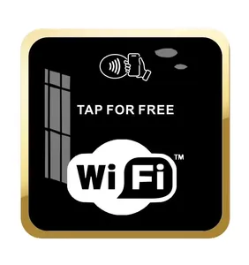 NFC Wi-Fi Share Card & Stand – One-Tap Guest Wi-Fi Access